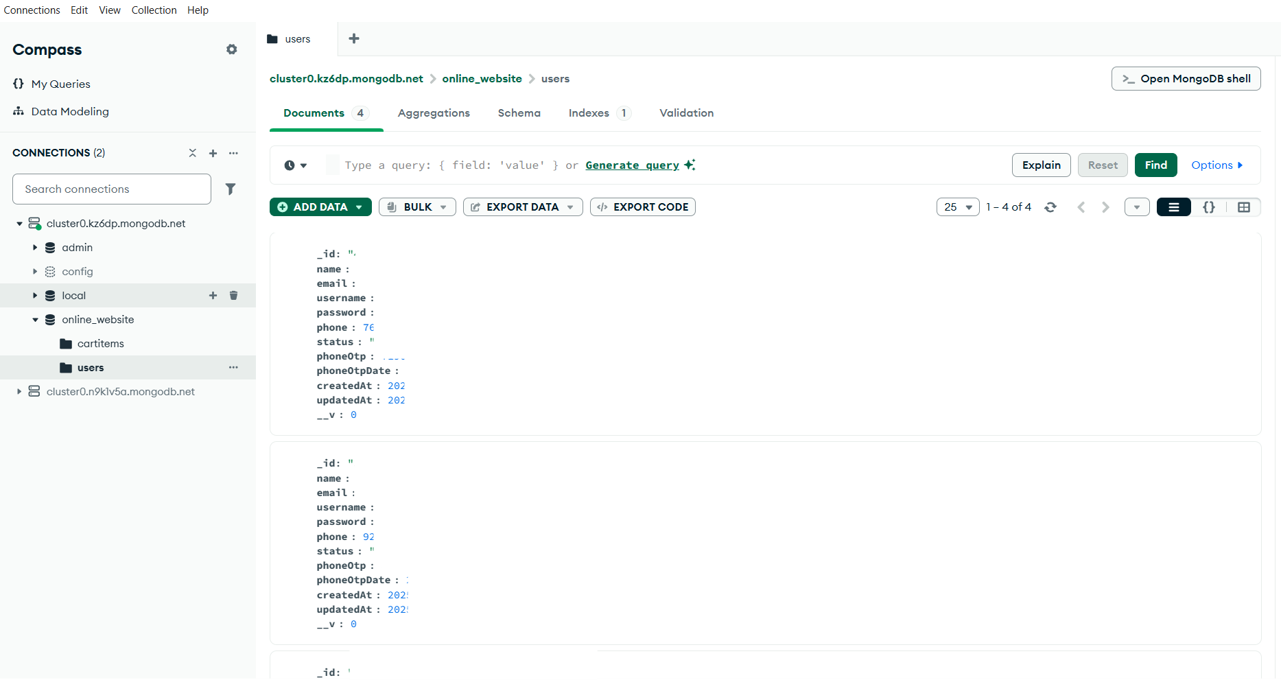 MongoDB Application